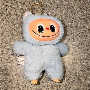 Labubu Blue Monster Plush Keychain